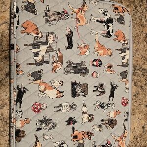 Vera Bradley Multicolor DOG Print Laptop sleeve 14" X 11"